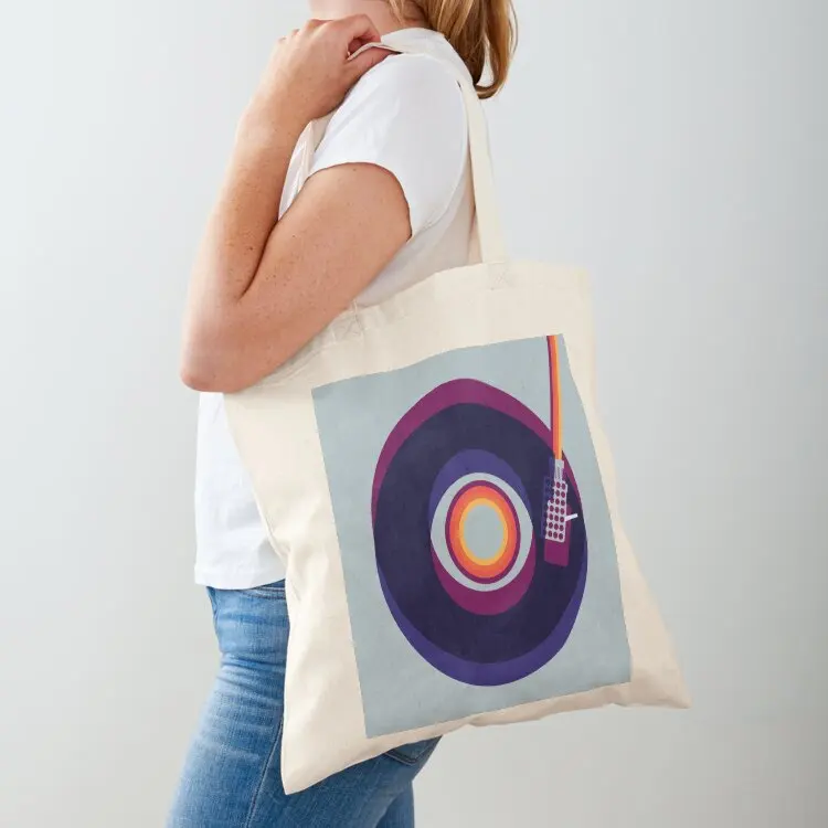 

The Eye of the Vinyl Tote Bag Women's shopping bag canvas shopping bag Canvas for women tote men's