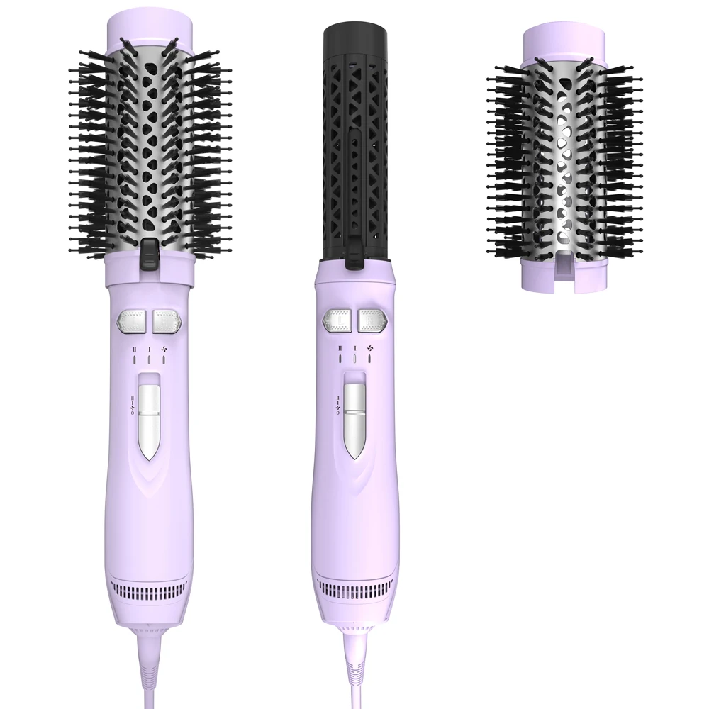 

LED Custom Logo Rotating Hot Round Blow Dryer Styler Brush