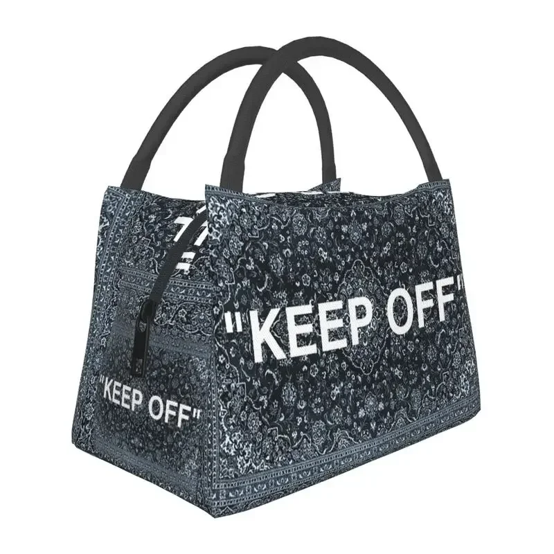 

KEEP OFF Persian Rug Thermal Insulated Lunch Bag Women Portable Lunch Tote for Office Outdoor Multifunction Meal Food Box