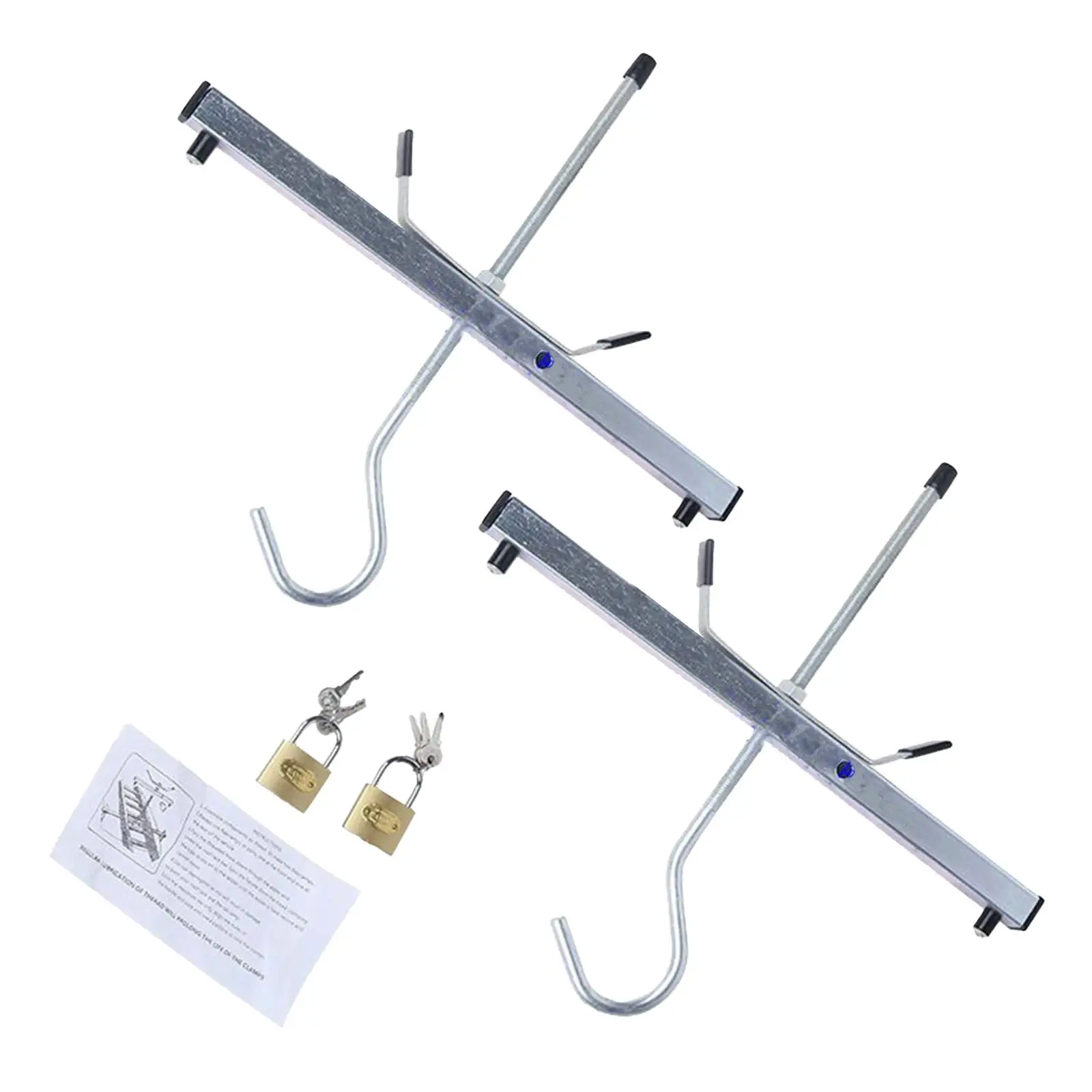 سقف سلم للسيارة حامل سلم عالمي مع قفل للمركبات #3