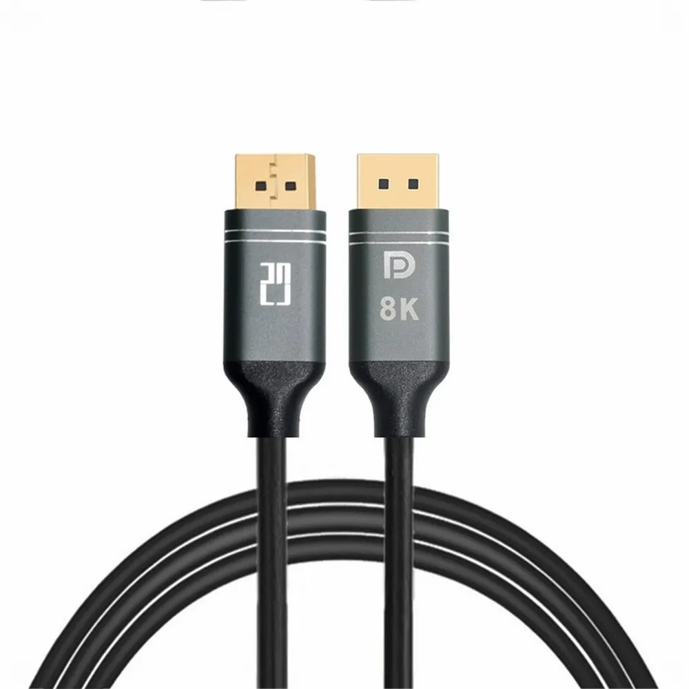 

DP DisplayPort Cable 1.4 High Speed Display Port Cord 8K@60Hz G-Sync FreeSync 4K@144Hz 2K@240Hz HDR 10 32.4Gbps for PC Laptop