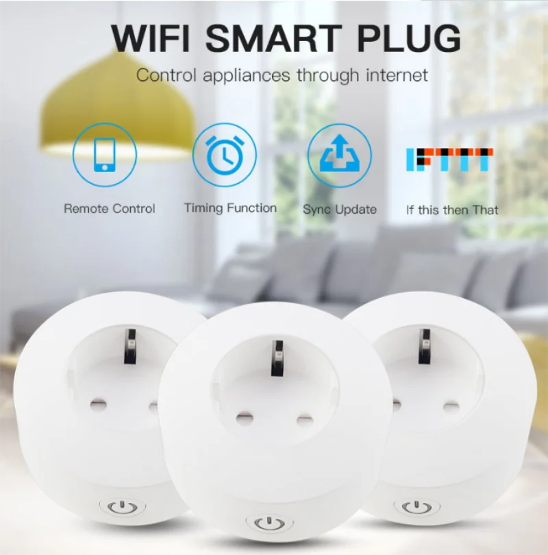 Smart Socket EU 10A AC100-240V Wifi Smart Plug Power Outlet Alexa Google Home Voice Control For Tuya Smart Life APP