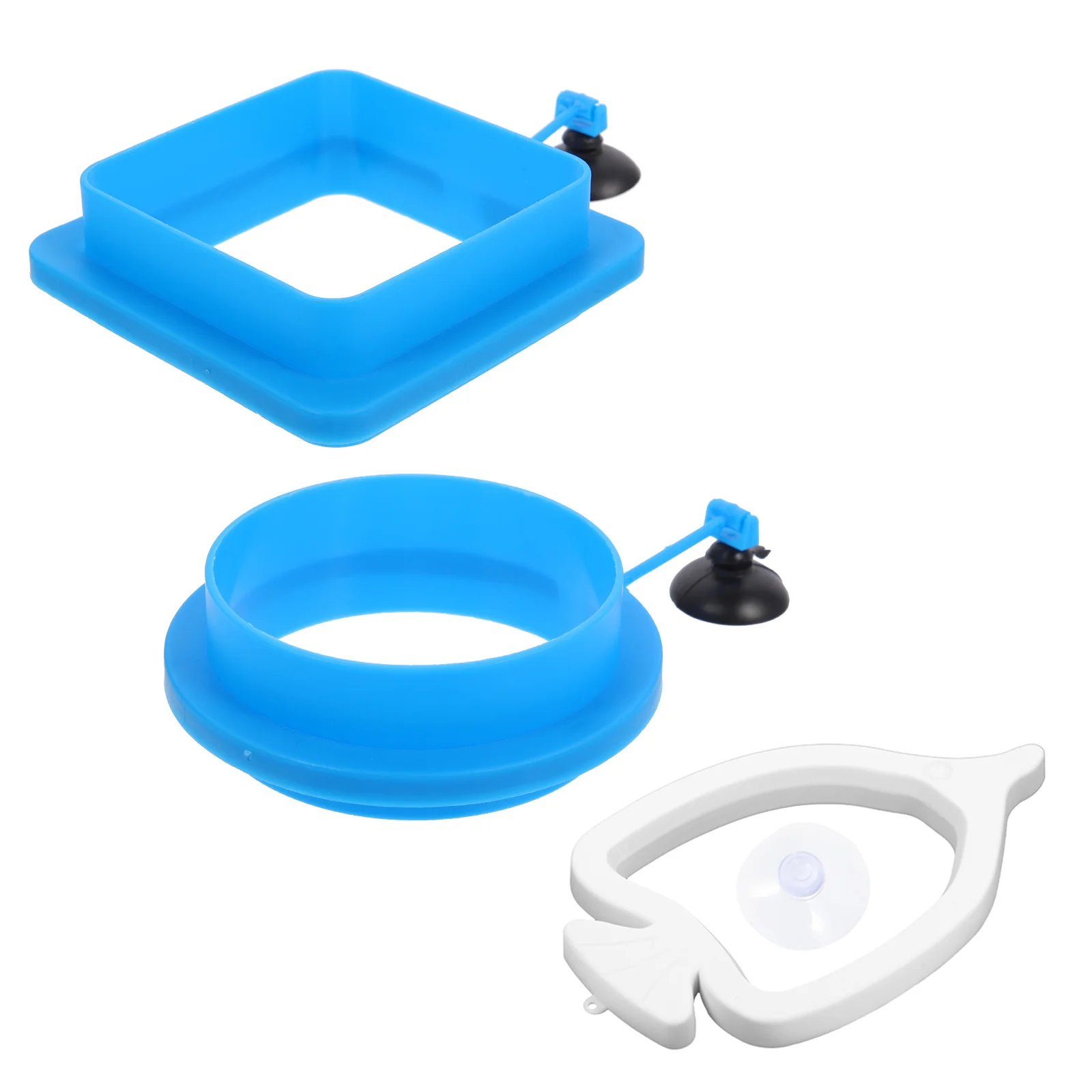 

3pcs Floating Fish Feeder Rings Aquarium Feeding Rings Portable Reusable Aquarium Ring Fish Tank Accessories Smooth Bright