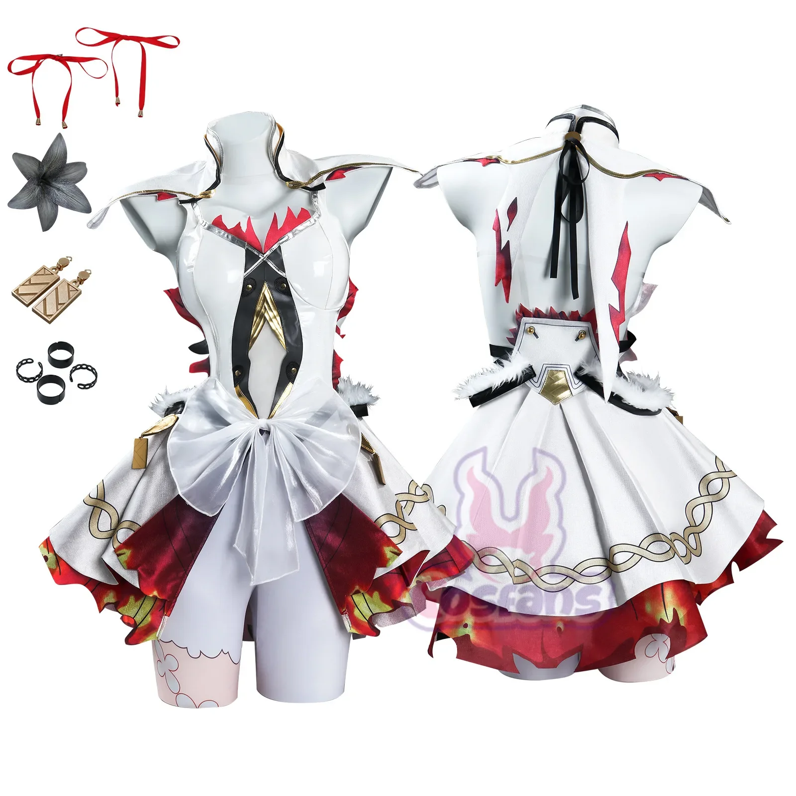 Camellya Cosplay Costume Game Wuthering Waves Chun Sweet Uniform Dress Full Set with Prop Halloween Party Role Play Cloth S-XXXL