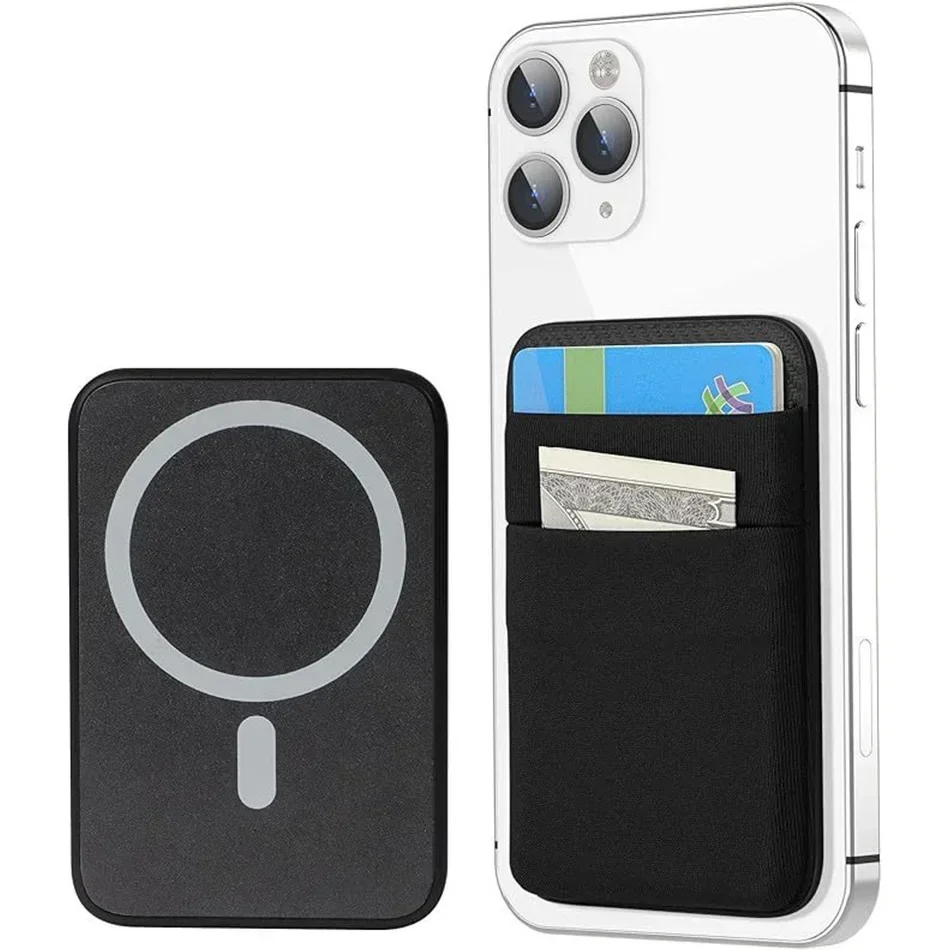 Phone Wallet Card Holder Elastic Lycra Magsafe Cardholder Compatible Magentic Wallets for IPhone 16 15 Pro Max Samsung2028