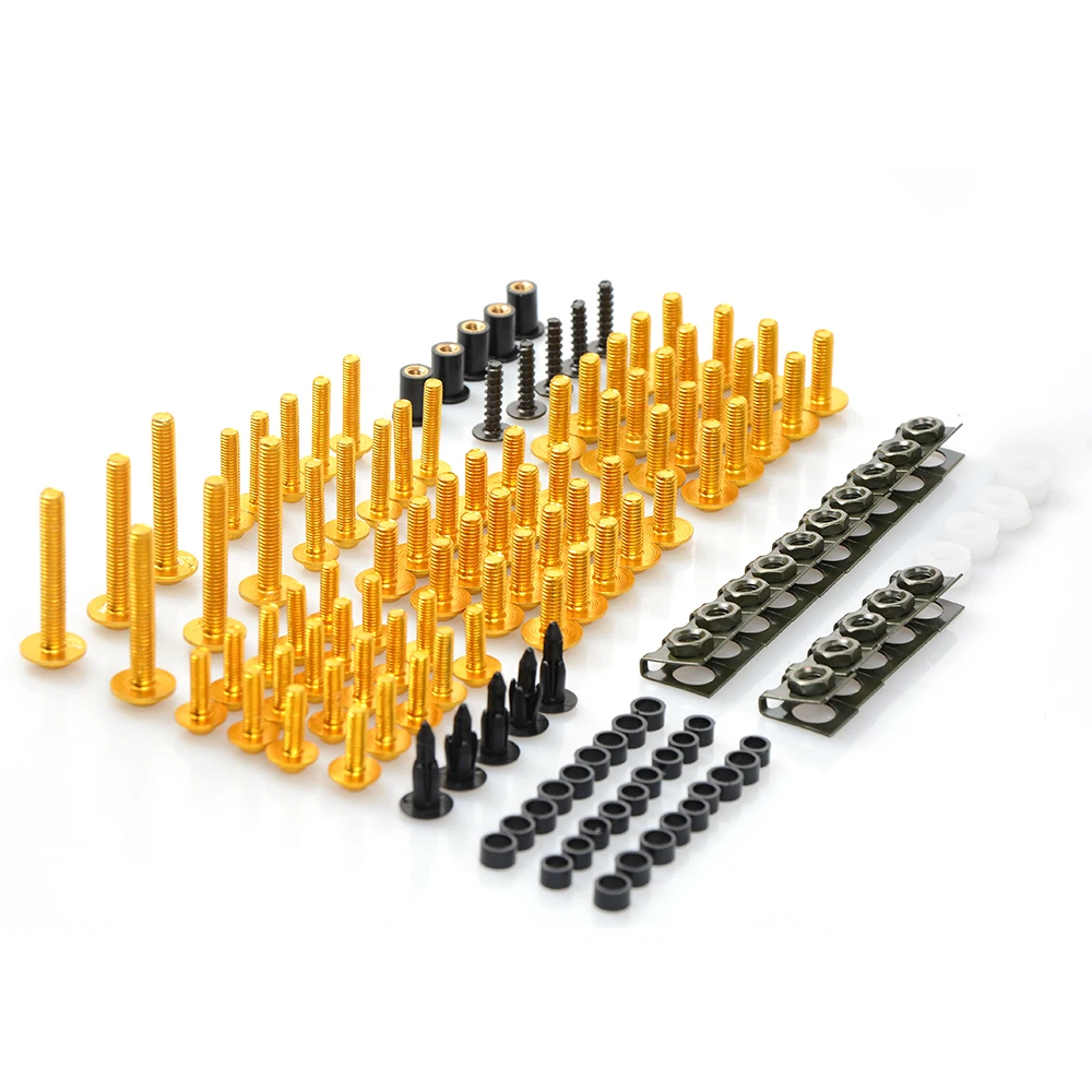 For BMW k1600gt k1600gtl R1200R k1300s k1300r k1300gt R1200GS CNC Universal Motorcycle Fairing/windshield Bolts Screws set
