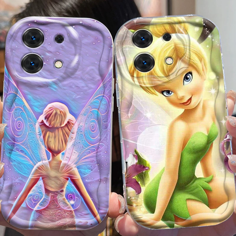 Disney Tinker Bell For Xiaomi Redmi Note 13 12 12S 11S 11 10 9 8 10A 9C 9T Pro Plus 5G Wave Oil TPU Phone Case