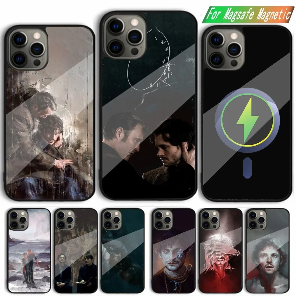 

Movie H-Hannibal Will G-Graham Phone Case For iPhone 15,14,13,12,11,Plus,Pro,Max Mini Magsafe Magnetic Wireless Charging