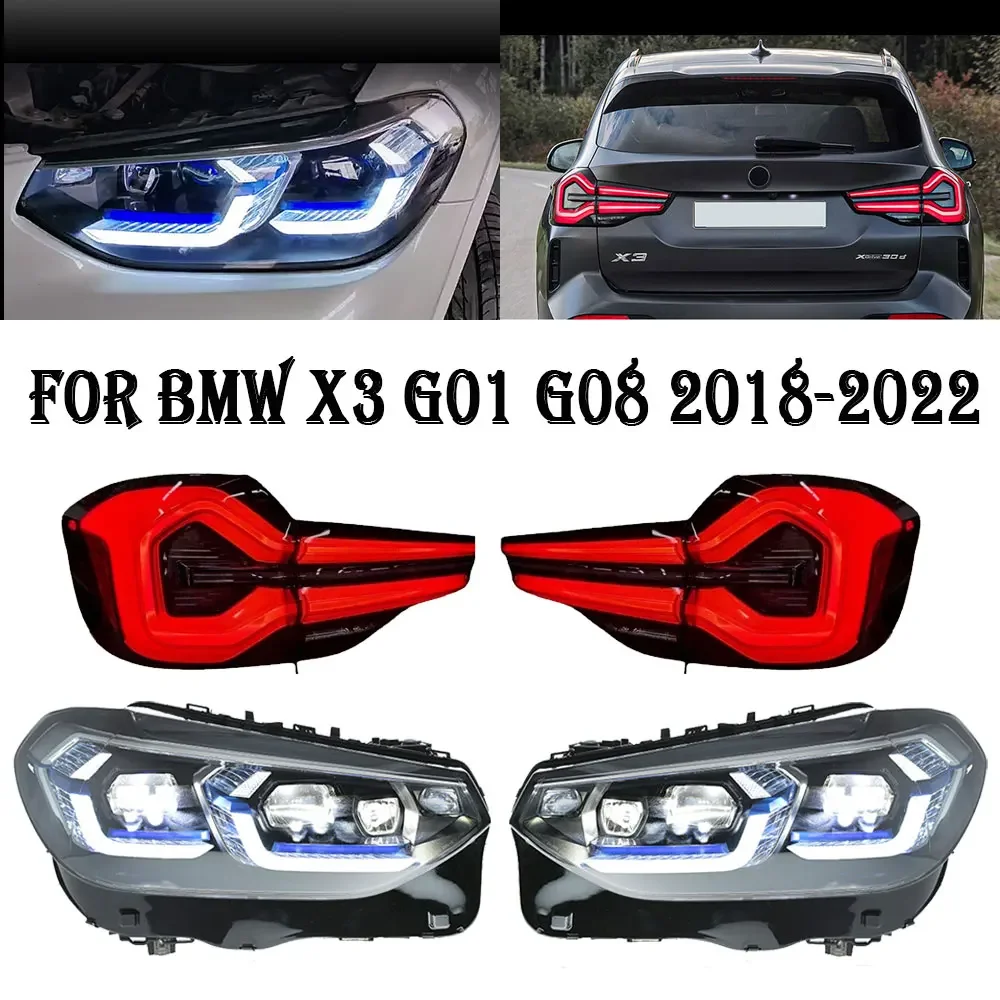 

Car Front Lights with taillamp For BMW X3 LED Headlights 2018 -2022 G01 G08 F97 Modified Led DRL Assembly Automotive Accessories