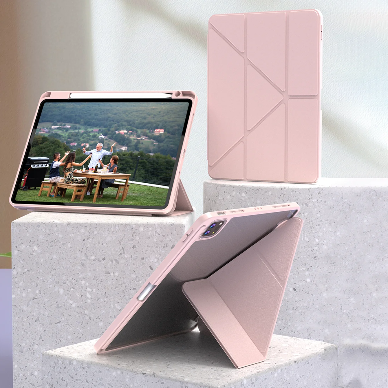 Y-Fold Magnetic Case For 2018-2026 iPad Case Air 11/13 Pro 11/13  for iPad Air 4 Air 5 Pro11 13 12.9 10th 9th 8th 6/5th 10.9