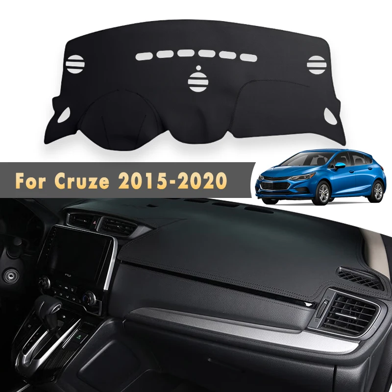 

Чехлы на приборную панель автомобиля для Chevrolet Cruze 2020 2019 2018 2017 2016 2015, авто коврики, солнцезащитный козырек, аксессуары для панели, водонепроницаемые