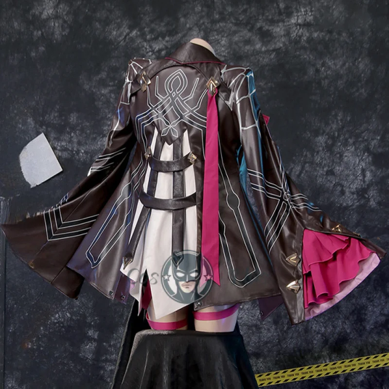 Kafka Cosplay Game Honkai Star Rail Costume Anime Leather Jacket Shorts Outfit Halloween RolePlay Shirt Uniform for Women Girls