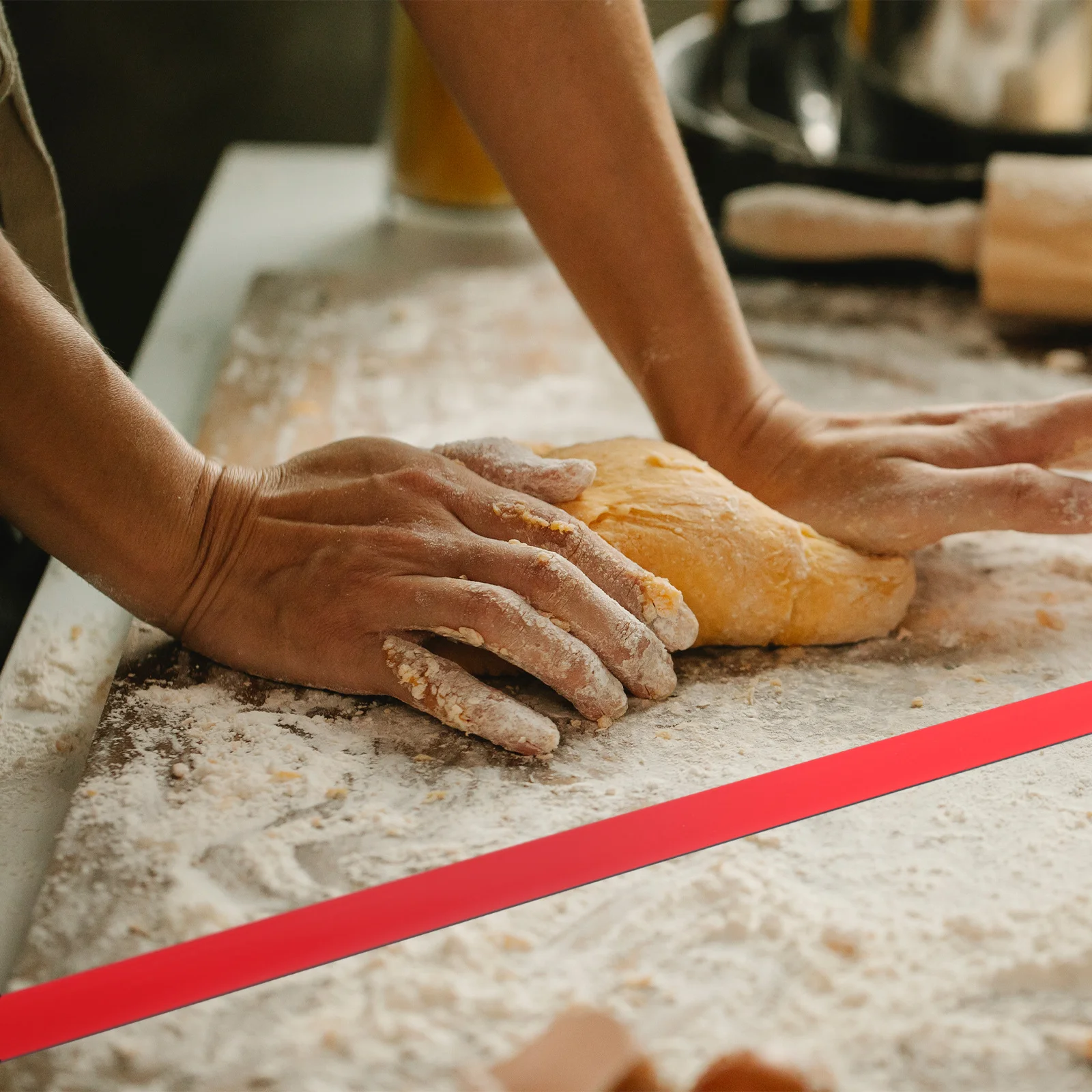 

6Pcs Silicone Baking Ruler Rolling Pin Guides Measuring Dough Strips Thickness for Uniform Cookies Bread Rolling Pin Guide