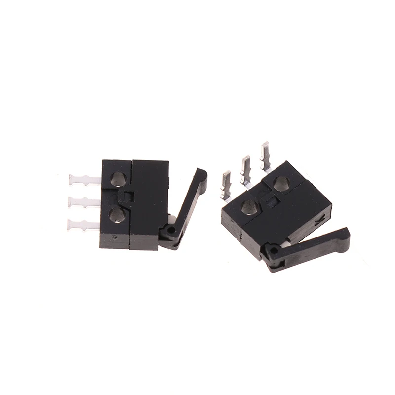10 Pcs Straight Bent Feet Miniature Reset Detection Stroke‑Limit Micro‑Switch Spare Part For Digital Equipment Repair Supplies