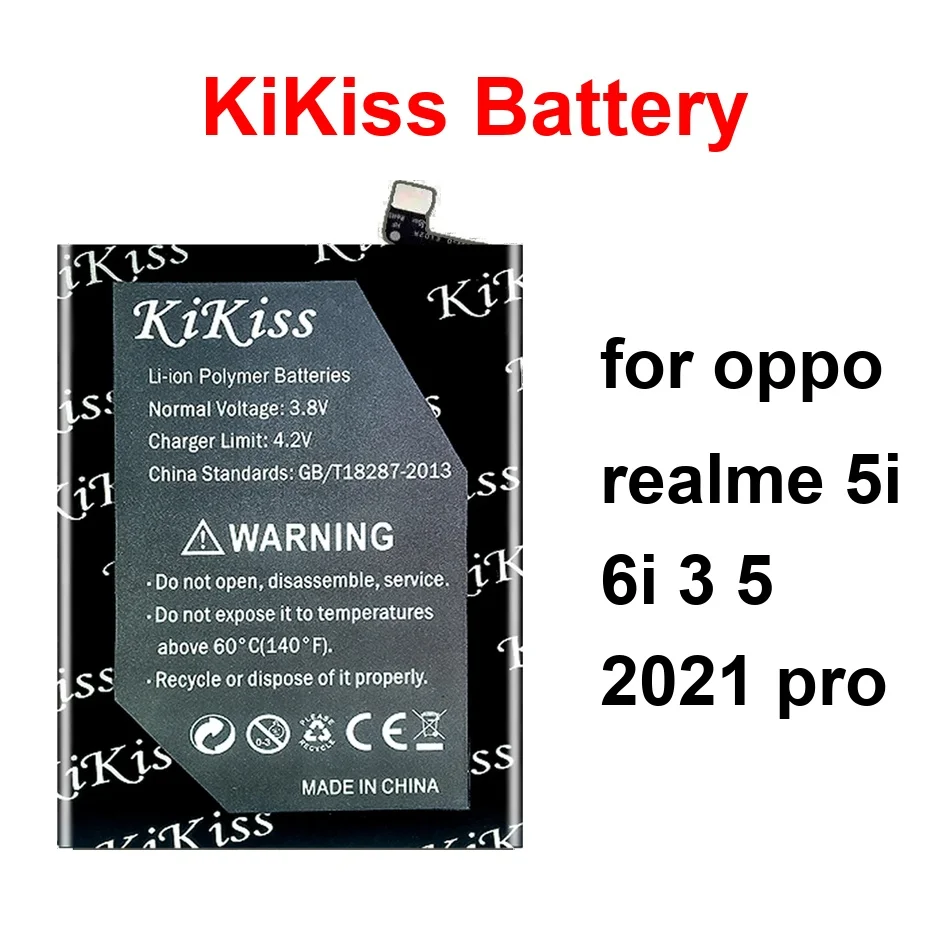 

Mobile Phone Battery High-Efficiency BLP729 BLP713 BLP771 4600-5500Mah For Oppo Realme 5I 6I 3 5 2021 Pro
