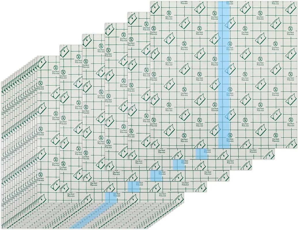 50 шт./компл. самоклеящаяся лента, пластырь для повязки на рану, прозрачная лента для повязки на рану, водонепроницаемая пластырь, пластырь из искусственной кожи для купания