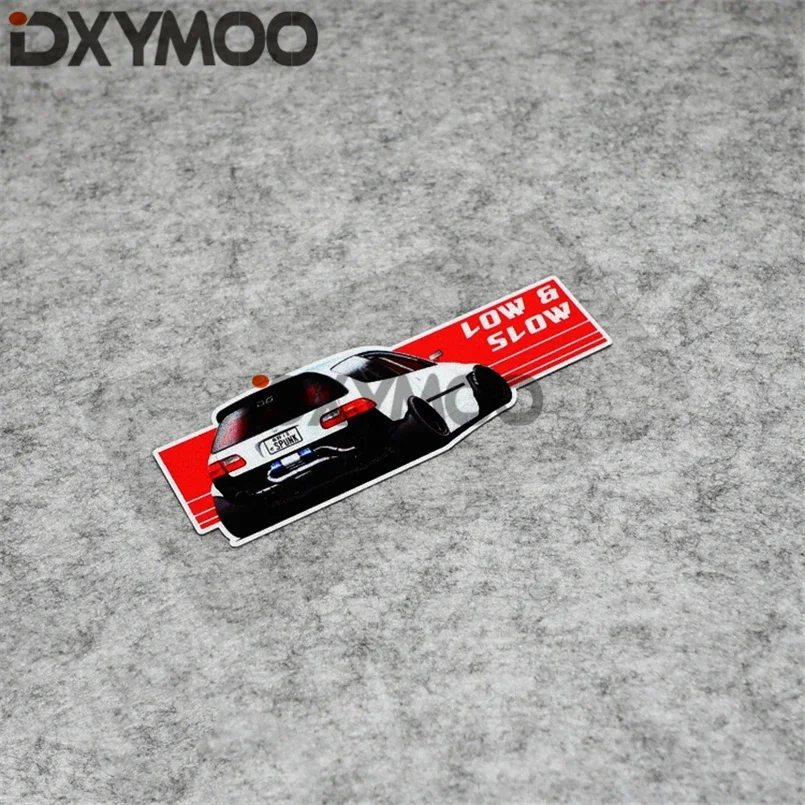 Safe Driven Car Styling Decals HF Hellalfush LOW & SLOW Waterproof Automotive Window Stickers for Toyota AE86