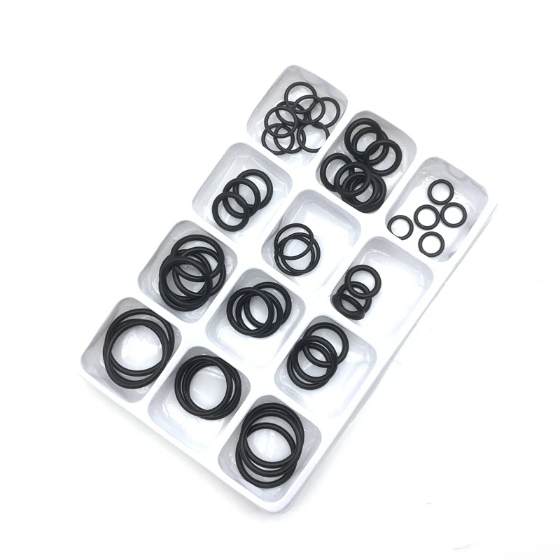 50Pcs Rubber Assortment O-ring NBR Repair Kit Faucet Sealing Valve Waterproof machine oil-resistant gasket kit