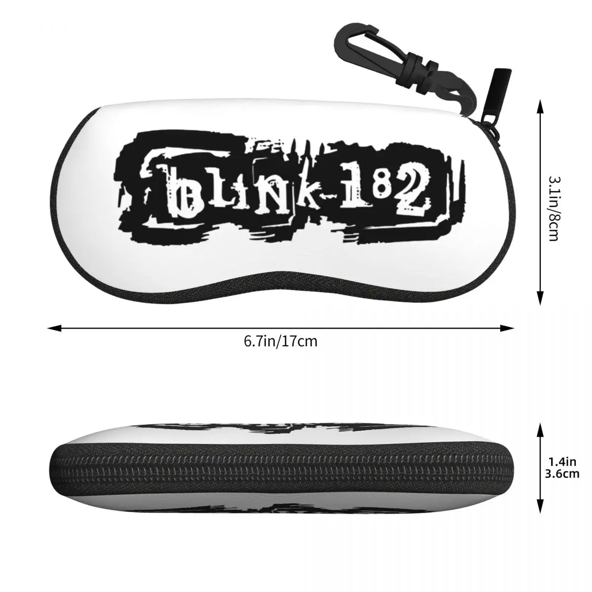 Kotak pelindung kacamata pria dan wanita, casing cangkang senyum Punk 182, tas kacamata lembut untuk pria dan wanita