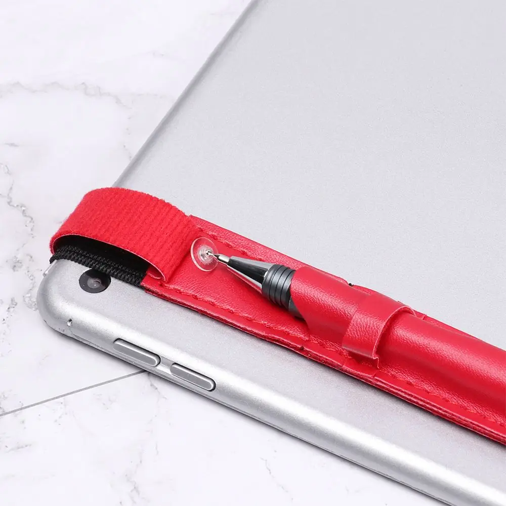 1pc New Dust Proof Non Slip Protective Touch Screen Pen Cover Tablet Pencil Holder Leather Case Sleeve Case