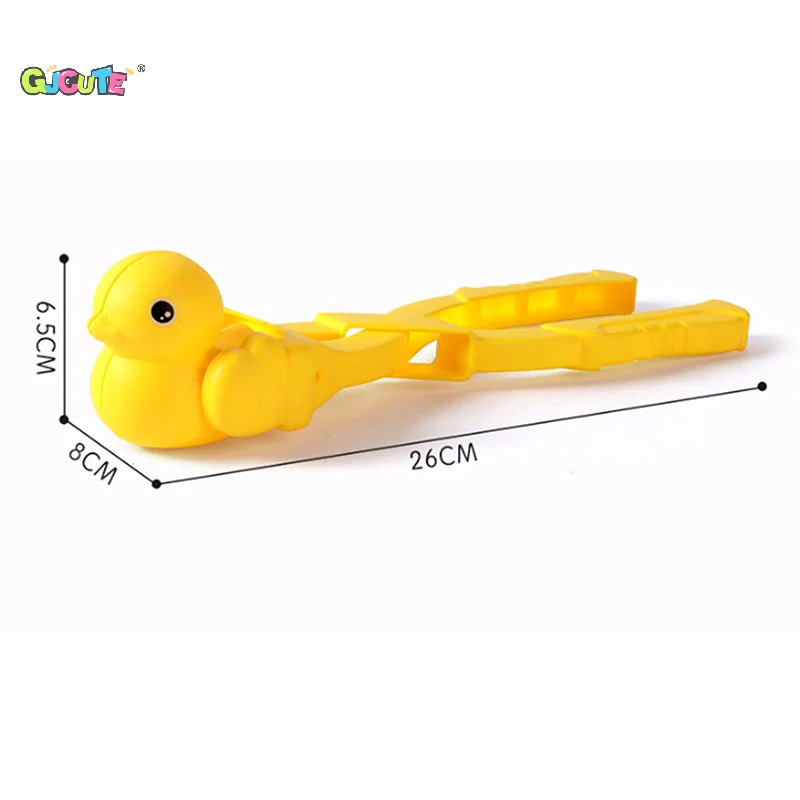 Pince à boules de neige pour enfants et adultes, Capybara Panda en forme de canard, pour l'extérieur, sable, boule de neige, moule, jouets de sport de combat