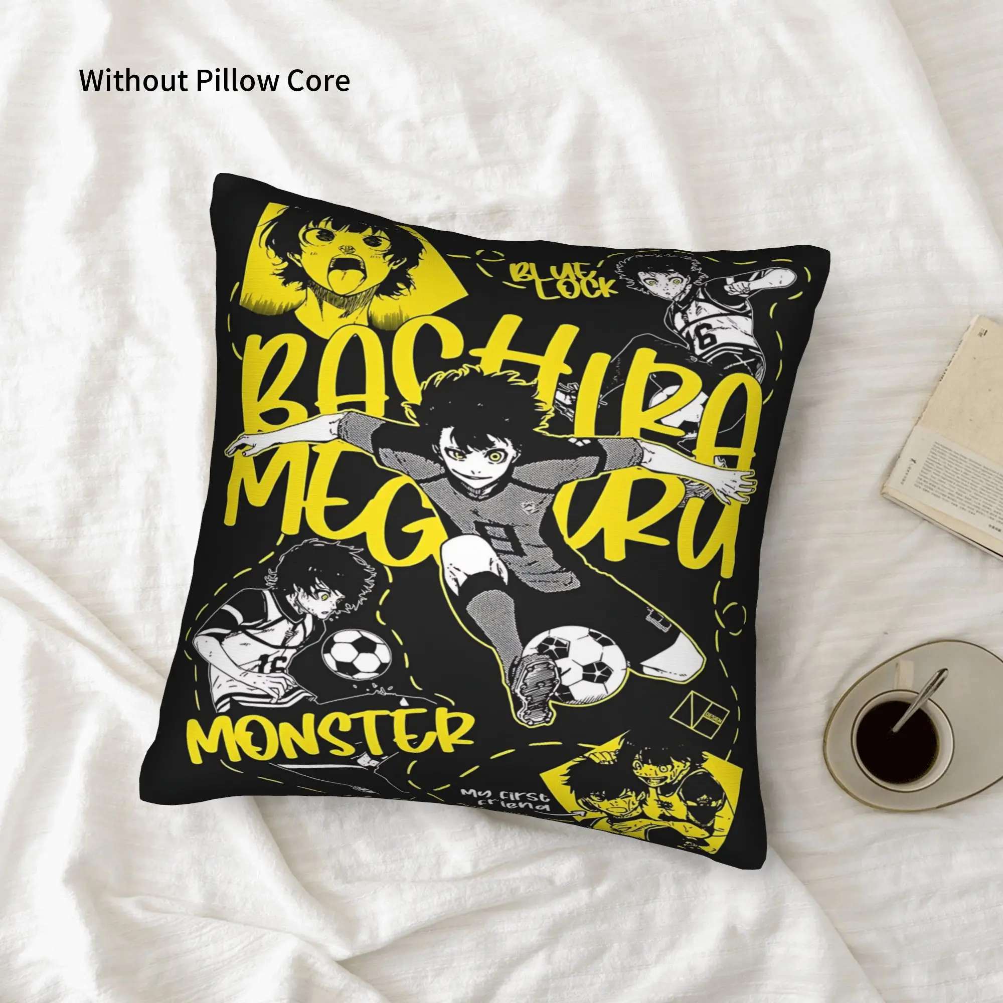 1PC Blue Lock Football Anime Pillow Case Double-Sided Printing  Sofa Cushion Bedroom Bedside Pillow