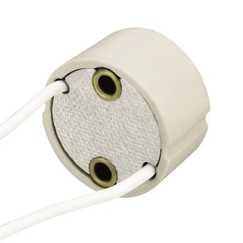 5pcs/Lot GU10 Lamp Base Ceramic Light Holder Socket Connector Adapter Wire For LED Bulb Stand Chandelier Halogen Leds Accessory
