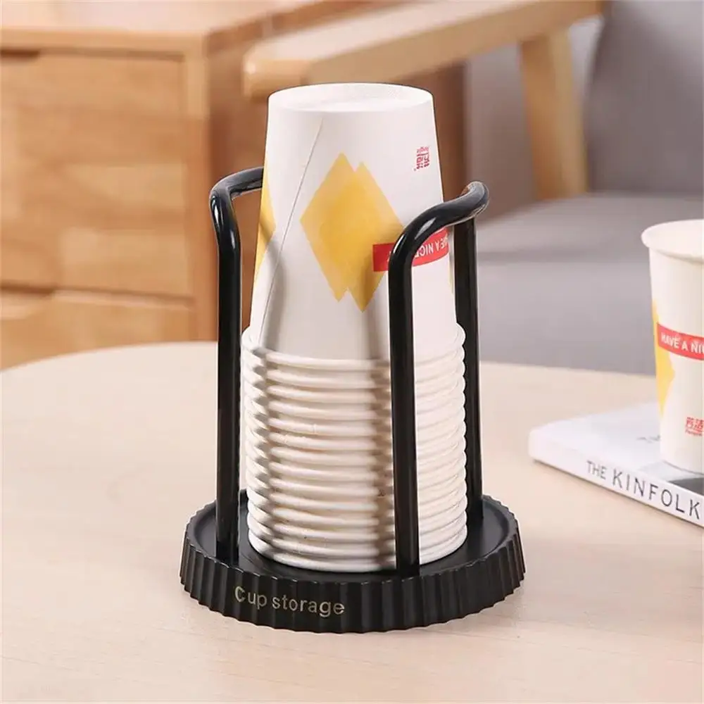 2pcs Thicken Durable Disposable Cup Display Shelf Home Storage Rack for Home Dining Room Paper Cup Holder Dispenser