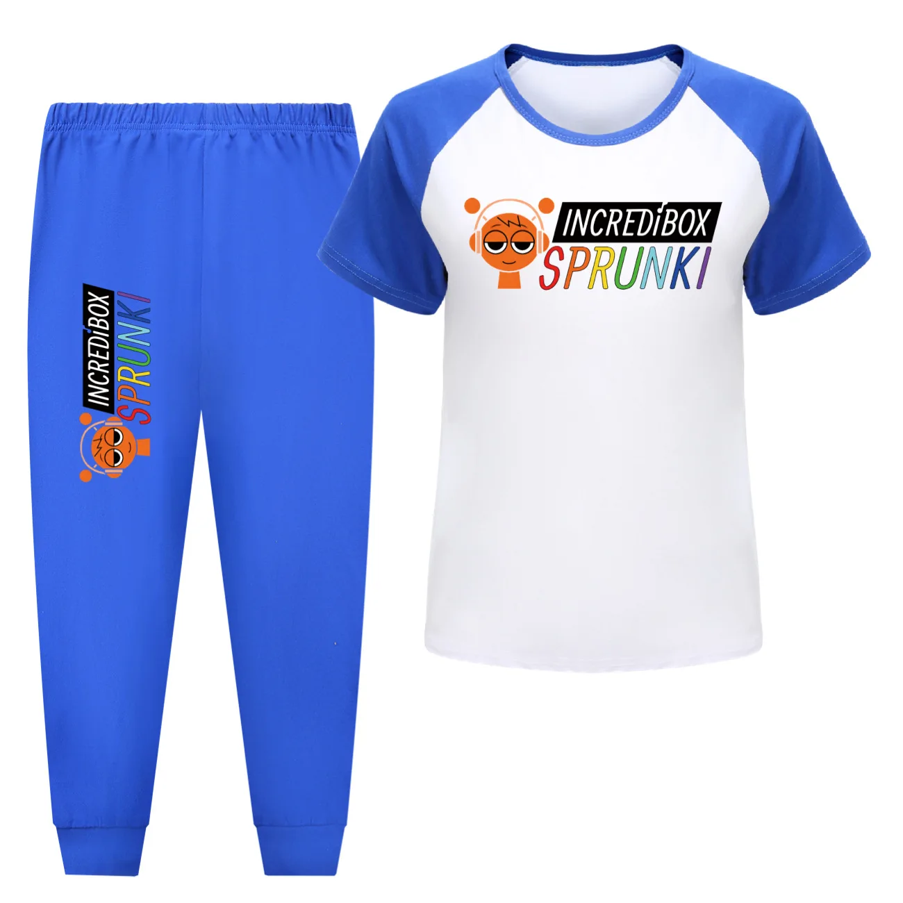 Sprunki Incredibox Song Clothes Kids Pajamas for Toddler Girls Short Sleeve T-shirt Pants 2pcs Set Children Summer Sleepwear