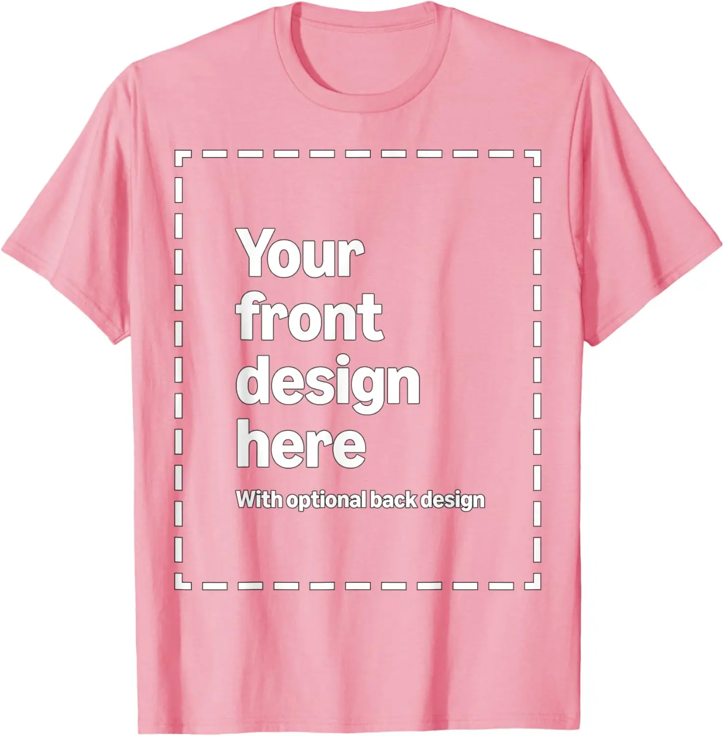 Camiseta personalizada con estampado frontal y trasero con su imagen para hombres, mujeres y niños de Modificar por Amazon Merch bajo demanda