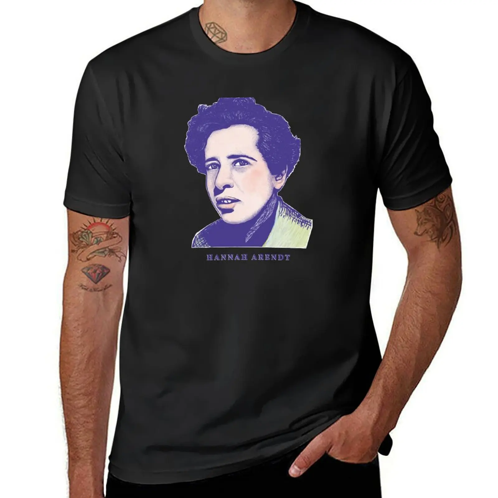 Hannah Arendt T-Shirt vintage customs hippie clothes sports fans t shirt men