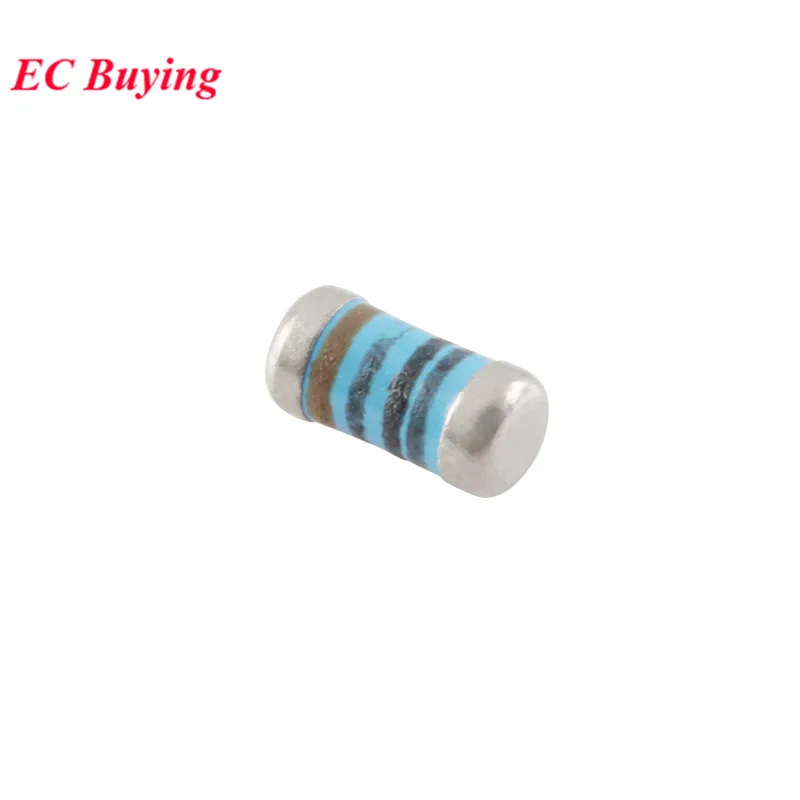 50pcs 0102 SMD Resistor Cylindrical Color Ring Chip Wafer Resistance 1% 100R 200R 1K 2K 3.3K 4.7K 10K 20K 100K 200K 1M Ohm