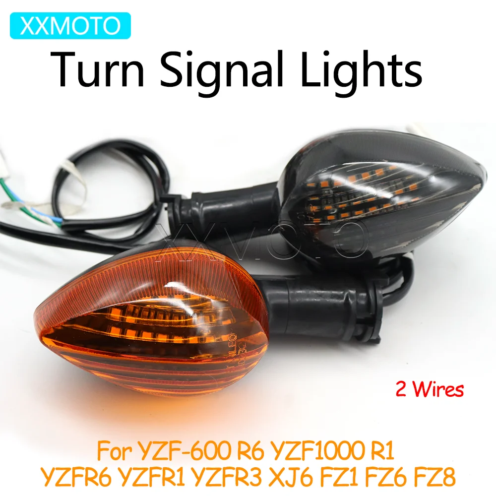 

For Yamaha YZFR6 YZFR1 XJ6 FZ1 FZ6 FZ8 YZF1000 R1 YZF600 R6 YZFR3 YZF 600 1000 Motorcycle Turn Signals Lights Indicators Lamps