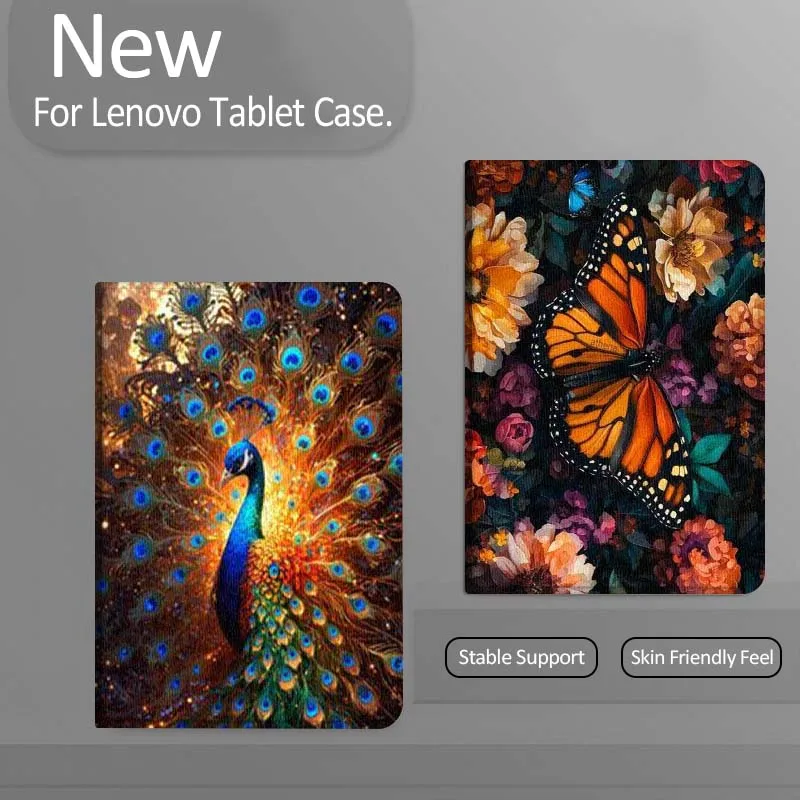 

Peacock Butterfly Beautiful For Xiaoxin Lenovo Tab Pad K11 K10 M10 P11 3rd Plus Pro Legion Y700 Y900 Gen4 2 Tablet Case Gift