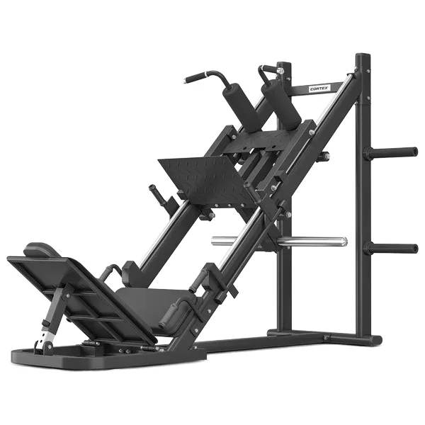 Professional Home Fitness Trainer Modern 45-Degree Incline Squat Machine Steel Leg Strength Bench Press Hack Squat Benches Racks