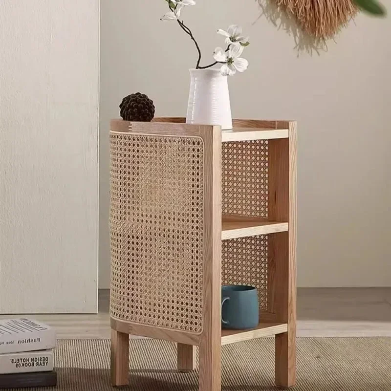 منضدة حديثة إسكندنافية تصميم تخزين طاولة بجانب السرير خشبية مساعدة صغيرة موجزة أثاث منزلي ياباني Mesitas De Noche