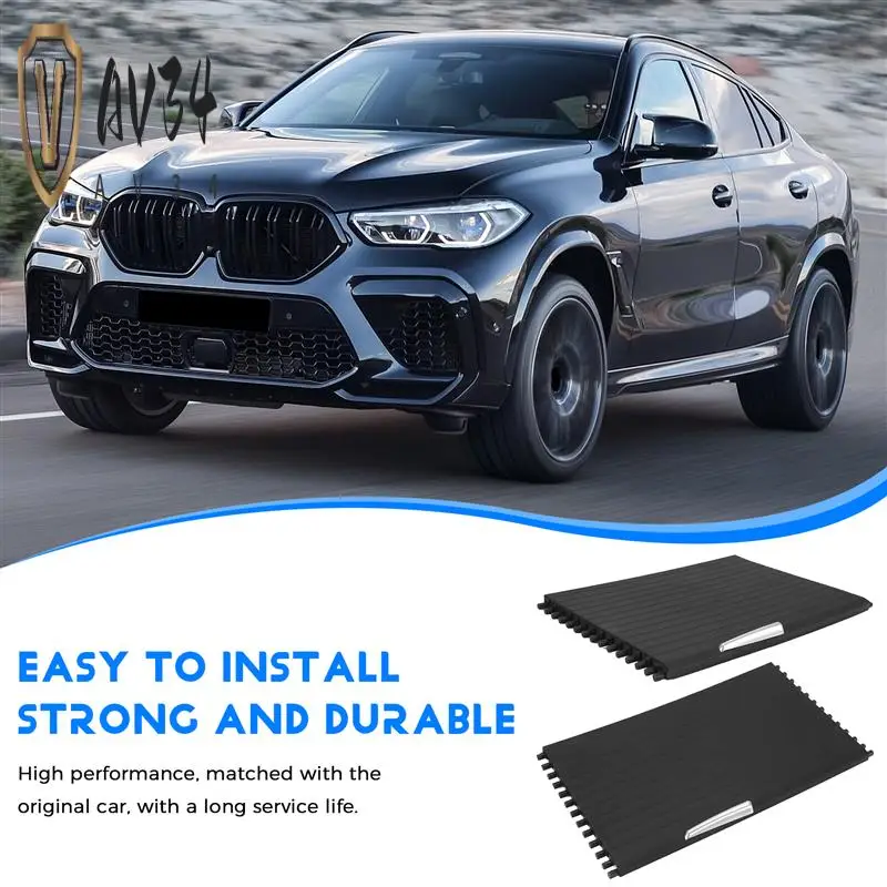 

AV34-Car Front/Rear Section Centre Console Cup Holder Roller Blind Cover For -BMW X5 X6 E70 E71 2007-2014 51166954943