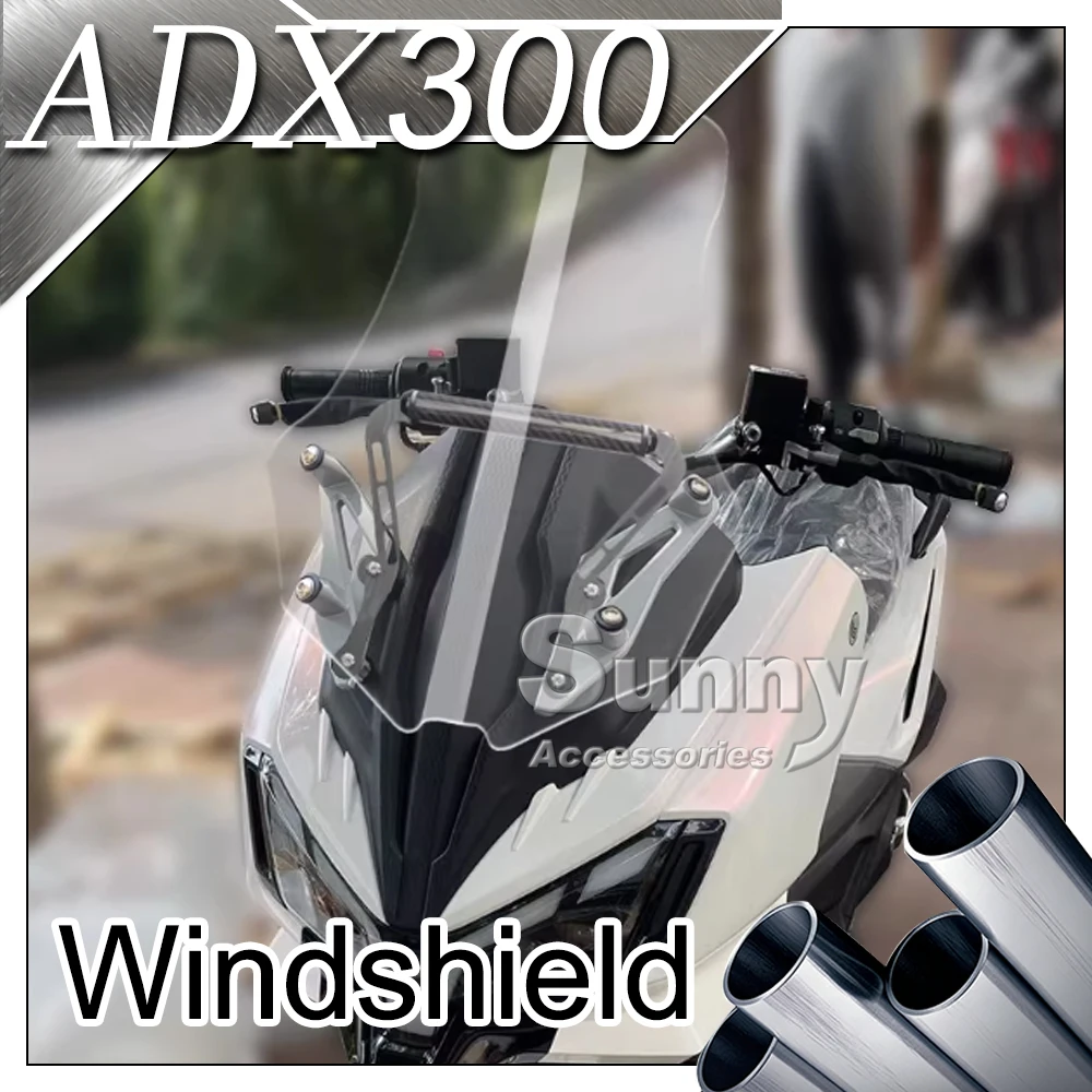 

For SYM ADX 300 Huskey 300 Motorcycle Modified Windshield with Expansion Bracket Windshield Accessories
