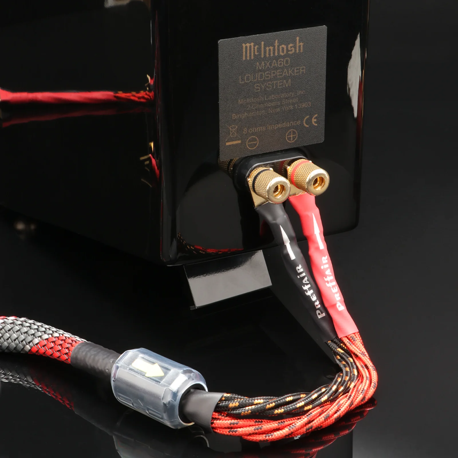 L331 OFC HiFi Braided Loudspeaker Cable High-End Audiophile Speaker Wire Banana & Spade Plug for Home Theater Amplifier