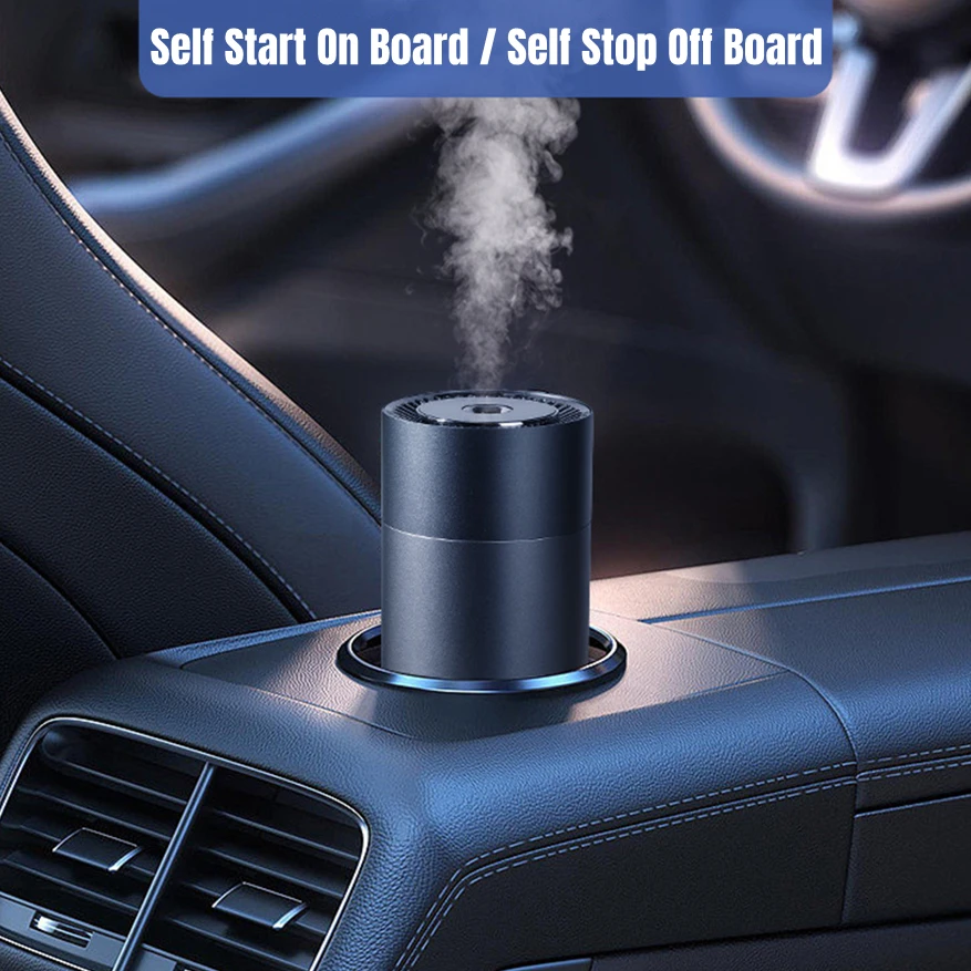 Usb Auto Luchtbevochtiger Met Kleurrijke Licht Auto Aan Boord Start-Stop Zware Mist Mini Aromatherapie Diffuser Geur Humidificador