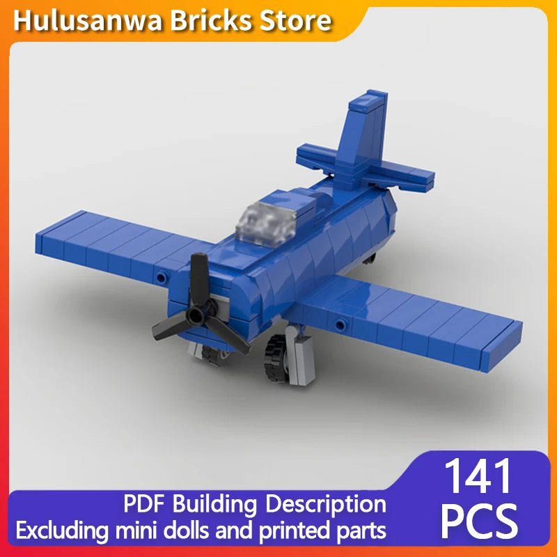 

F6F Hellcat WW2 Military Fighter Jets Model MOC Building Bricks War Equipment Modular Technology Gift Assemble Children Toy Suit