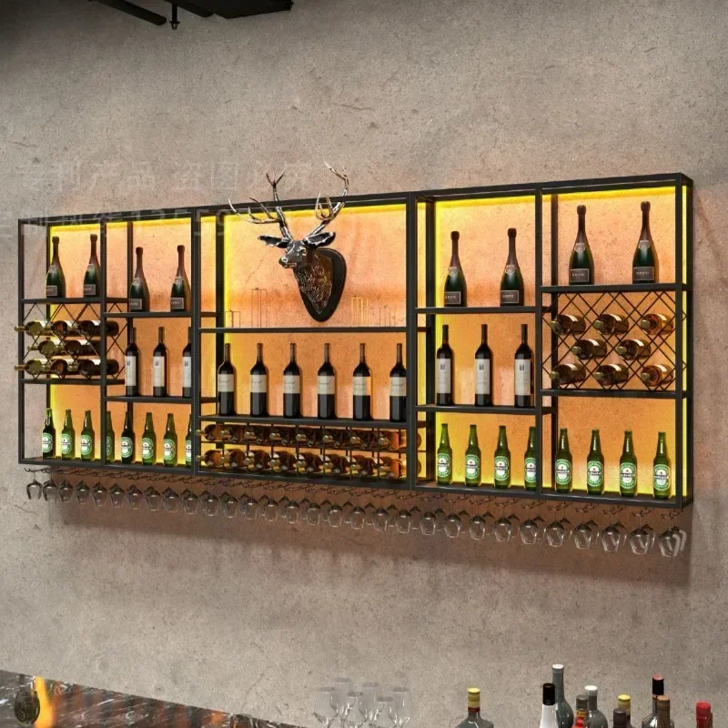 Industrial Glass Cabinet for Bar Sturdy Construction Stable Structure Scratch Resistant Durable Build Easy to Clean