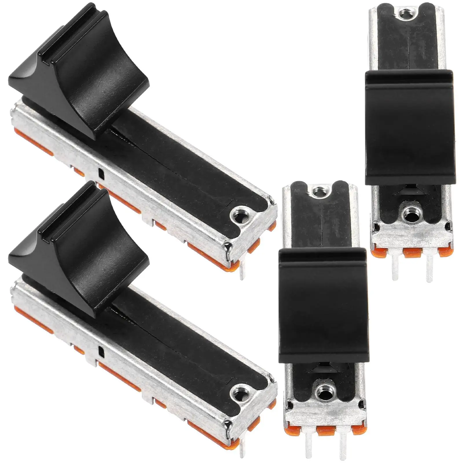 

4 Pcs Tuning Potentiometer Potentiometer Slide Stereo Volume Tuning Tool Switch Metal Straight Sliding