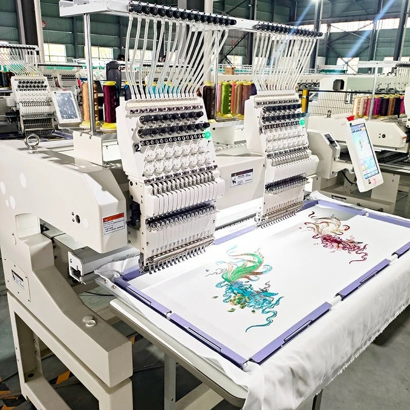 Computer Embroidery Machine Multi-needle Commercial Automatic Sewing Machine for Custom T-Shirt Cap Hat Shop DIY