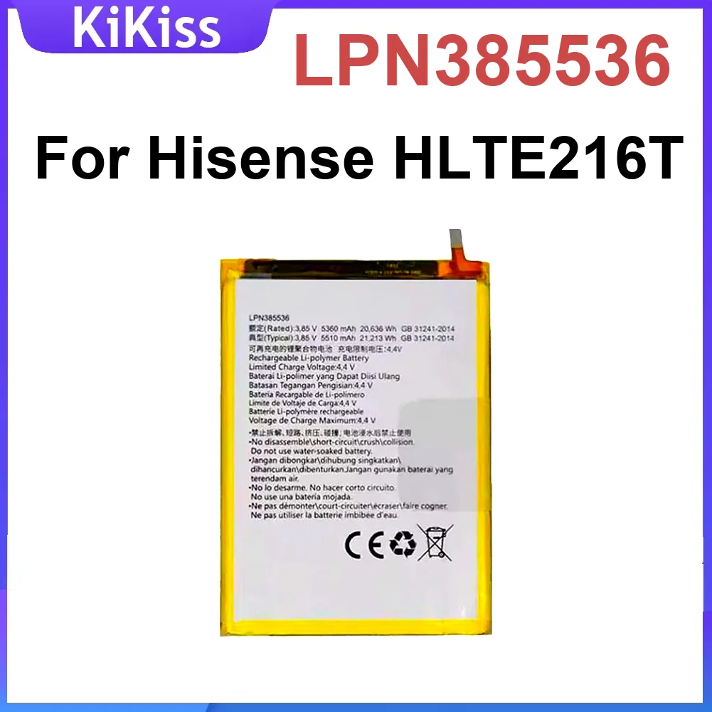 

LPN385536 5510Mah Mobile Phone Battery For Hisense HLTE216T Rechargeable High-Capacity
