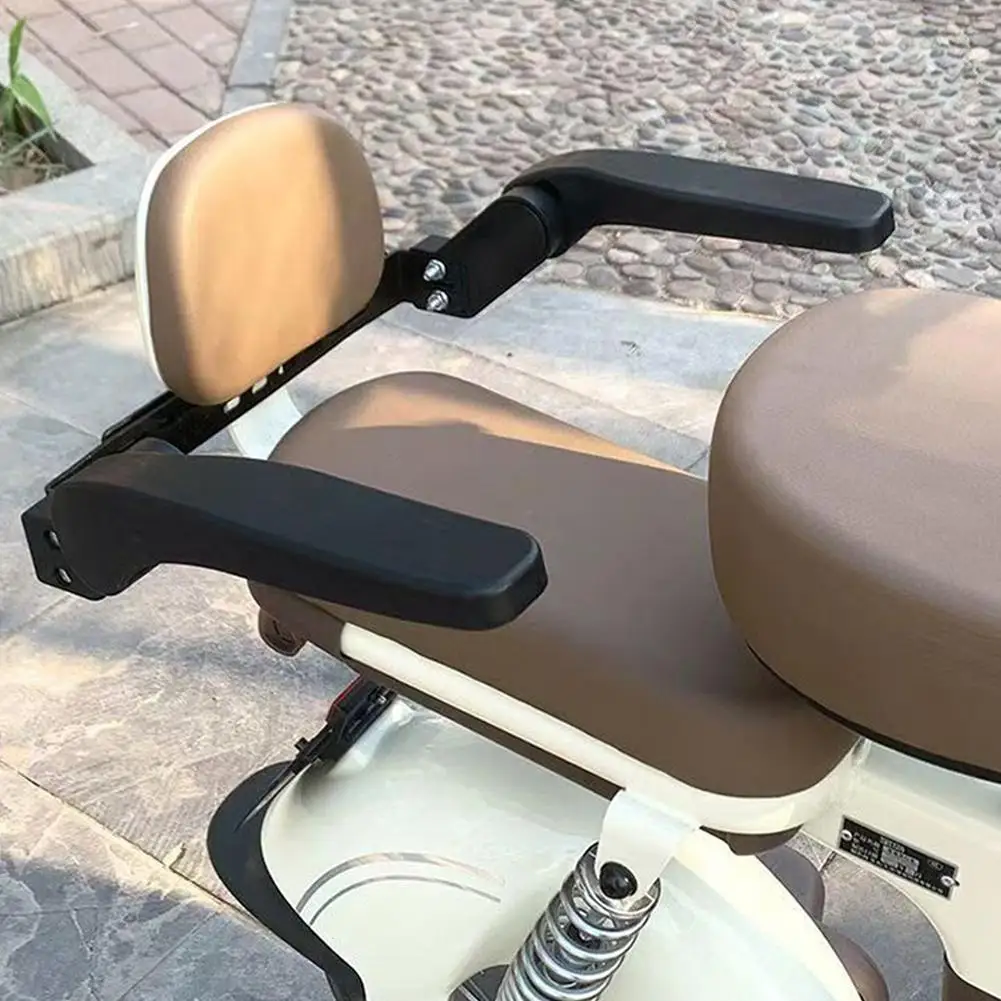 Universal Kids Safety Armrest For Motorcycle Rear Seat Foldable Design Tension Scooter Modification Accessories For Children
