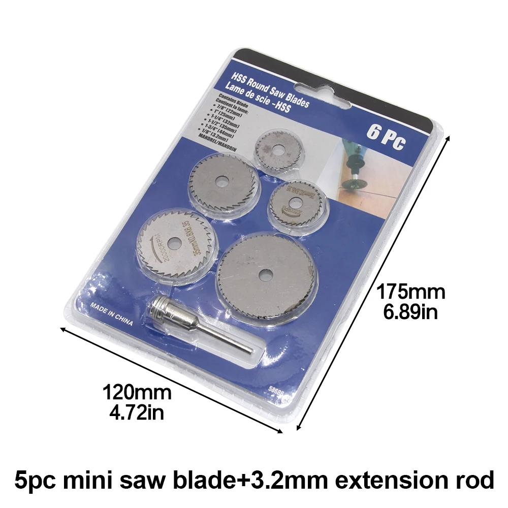 

3.2mm connecting rod hand drill circular saw blade micro electric grinder accessory plastic woodworking metal cutting tool