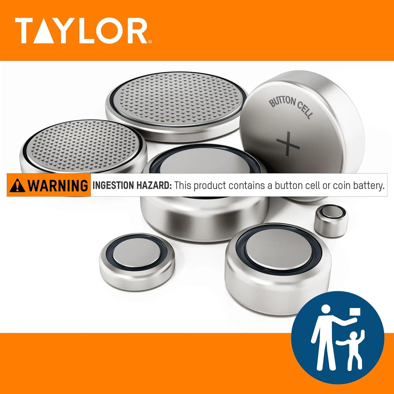 High Heat Resistant Digital Candy Thermometer with Clip, Heat Shield, Backlit Display, Includes Battery, Navy