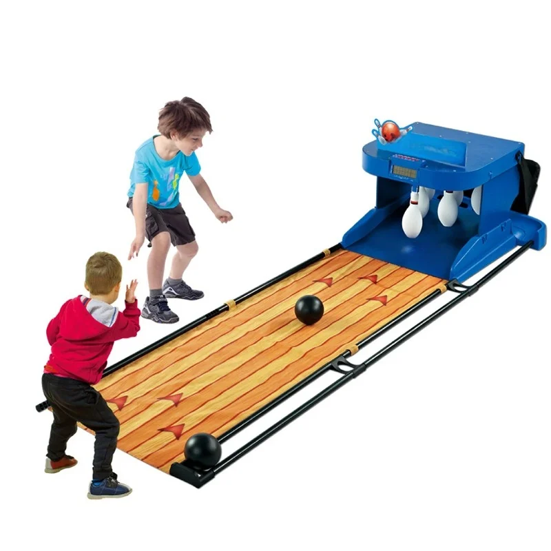 Electronic Bowling Alley Game with Automatic Scoring Interactive Sport Game Indoor Bowling Ball Sports Game with Auto Ball Retur