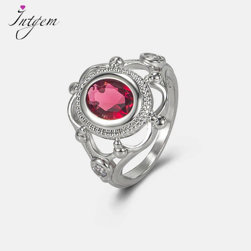 Engagement Proposal Ring Ruby Thai Silver 925 Silver Gemstone Rings Retro Women Men Anniversary Wedding Gift Jewelry Wholesale